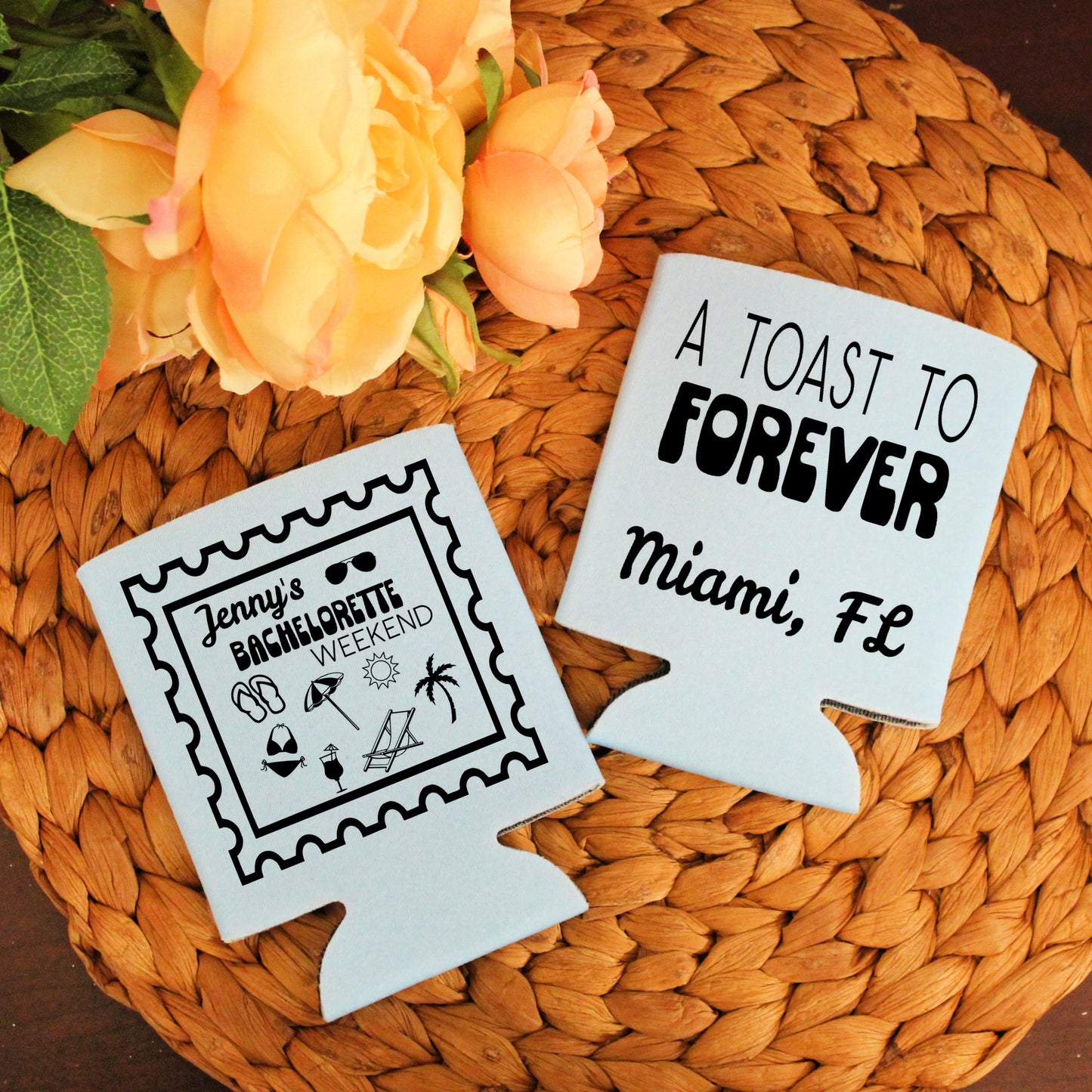 A Toast To Forever Wedding Reception Favors Regular Can Cooler