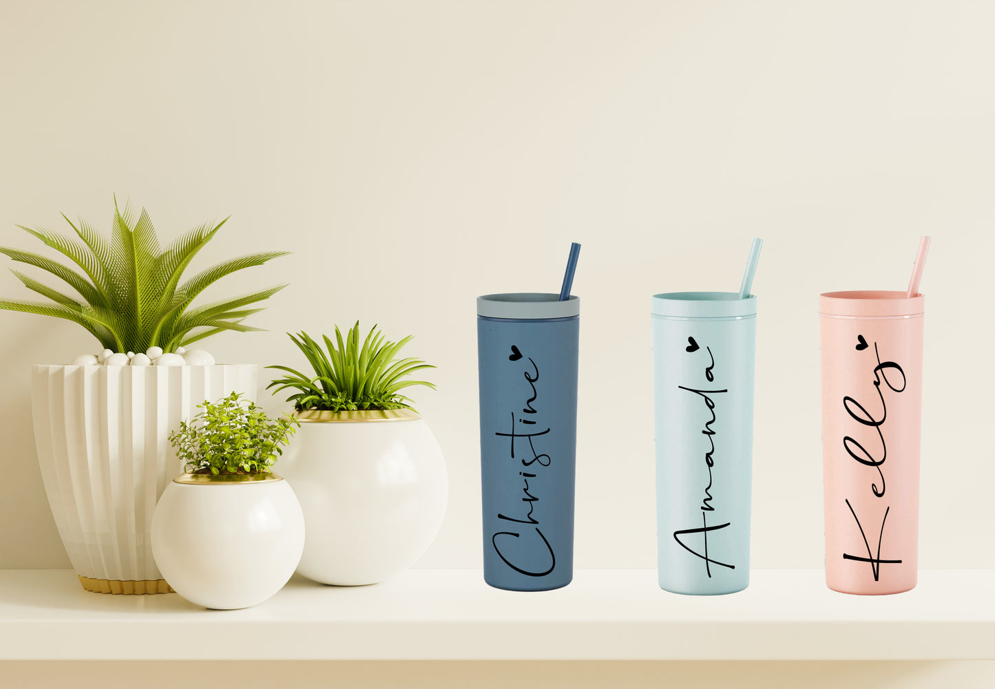 Custom Personalized Name Tumbler, Secret Santa, Gift for Friend, Coworker Present, Bridesmaid Gift, Christmas Stocking Stuffer, Birthday