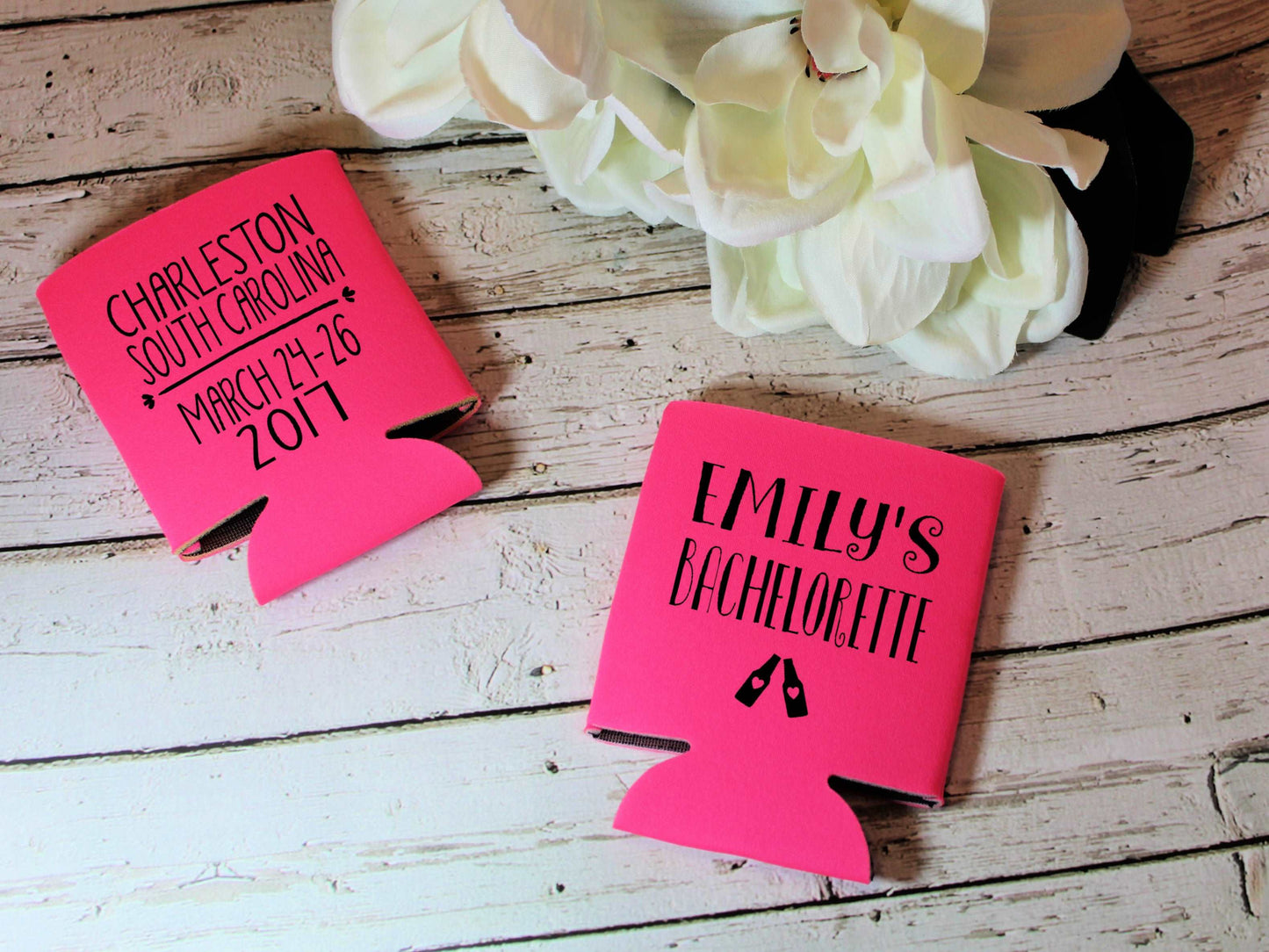 Bachelorette Screen Printed Can Cooler freeshipping - Be Vocal Designs