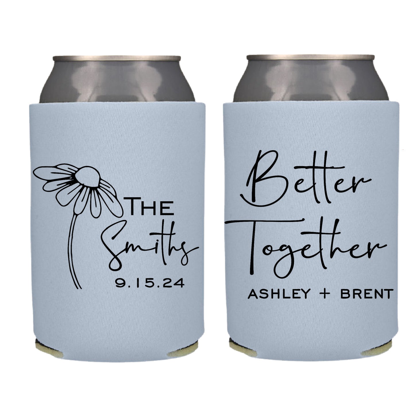 Better Together Screen Printed Can Cooler Wedding Reception Favor