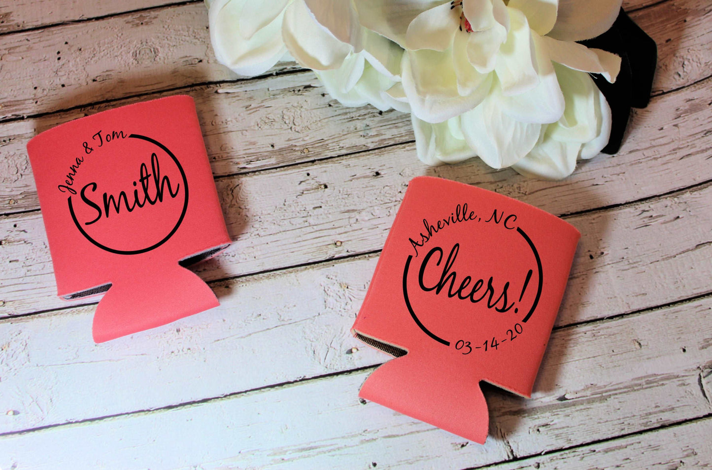 Cheers Screen Printed Can Cooler freeshipping - Be Vocal Designs