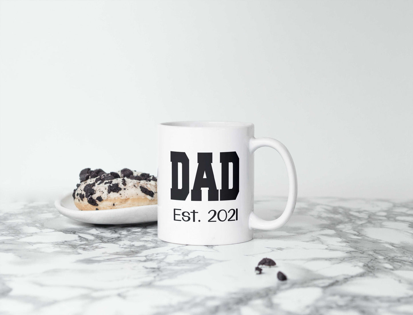 Dad Est Ceramic Mug freeshipping - Be Vocal Designs
