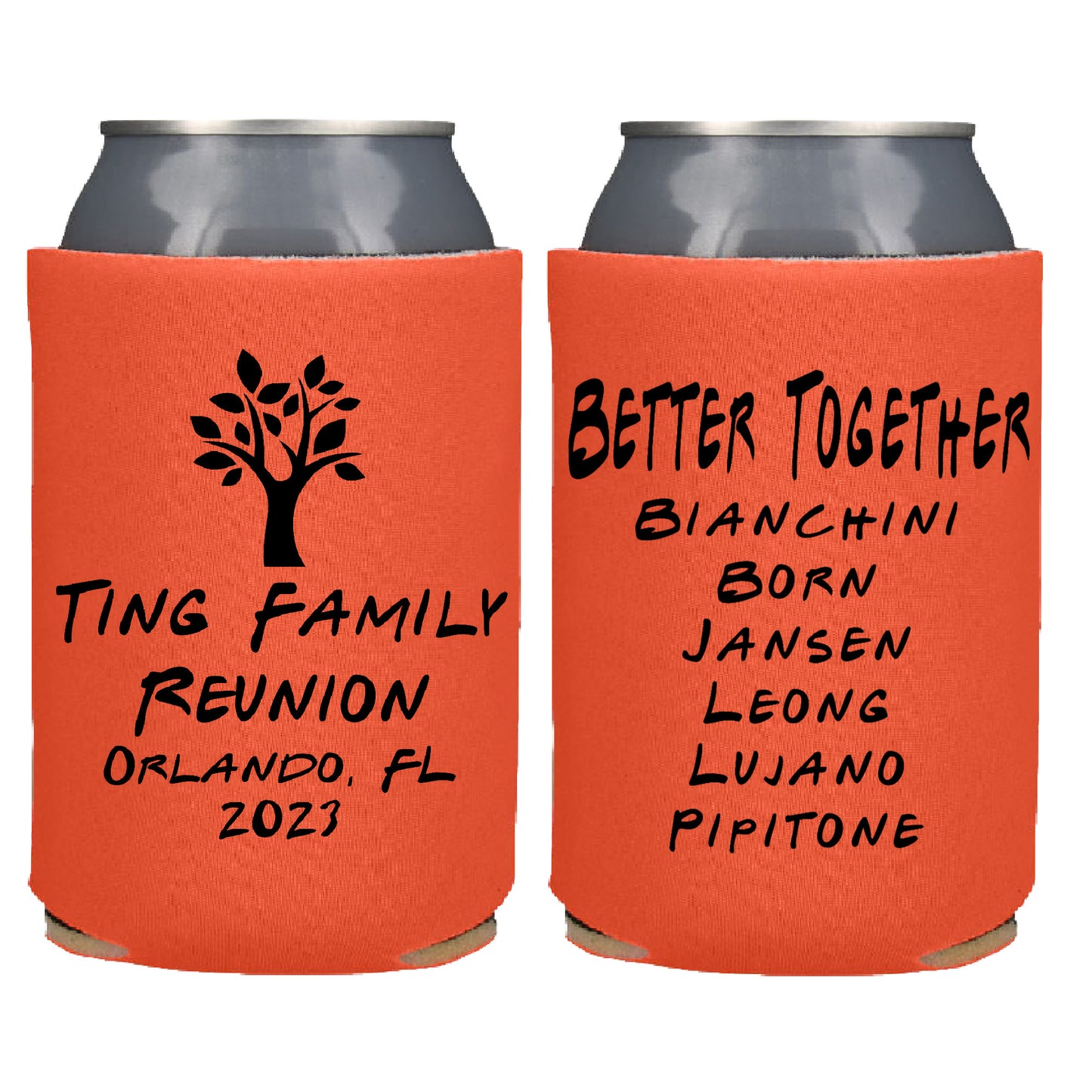 Better Together Family Reunion Screen Printed Can Cooler