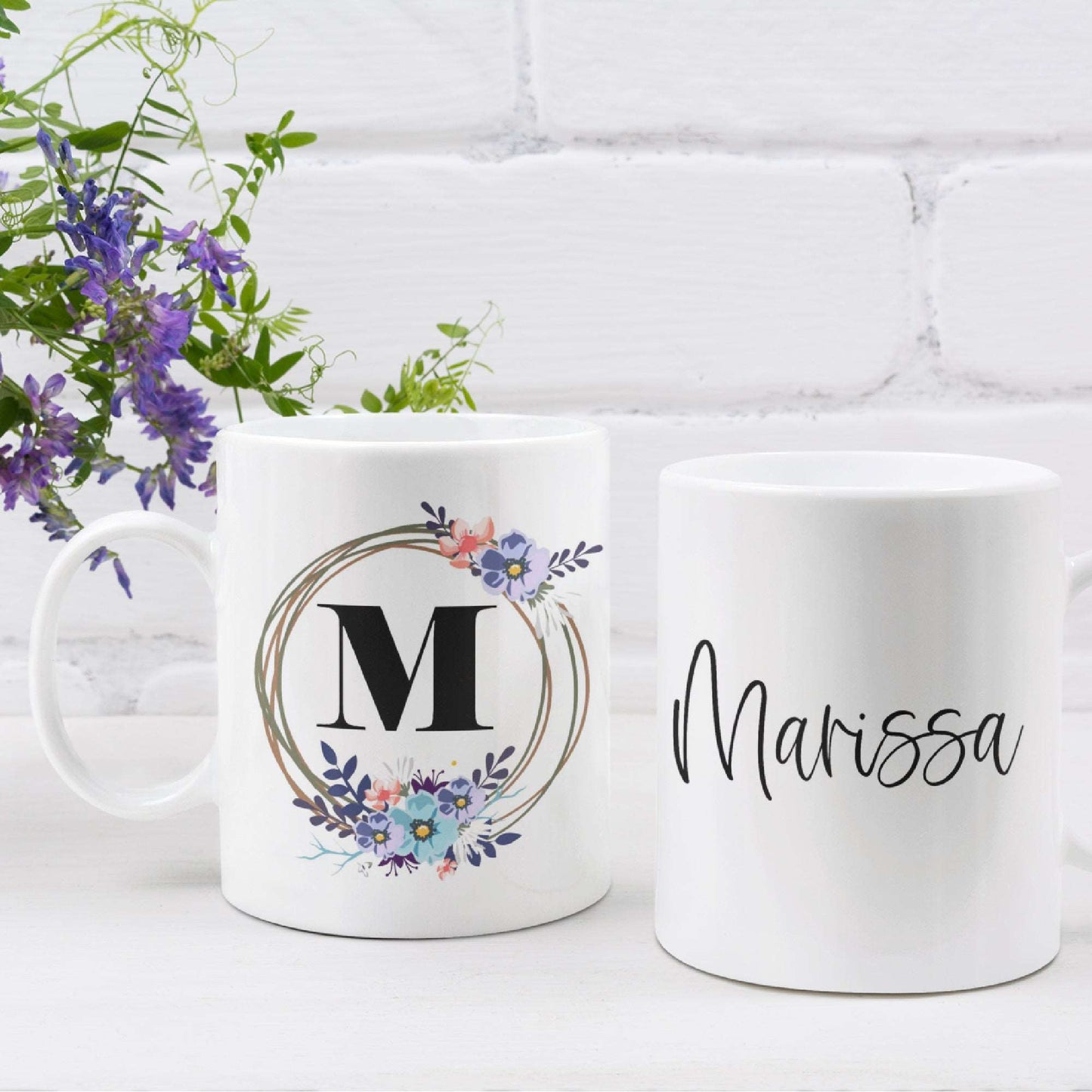 Floral Circle Ceramic Mug freeshipping - Be Vocal Designs