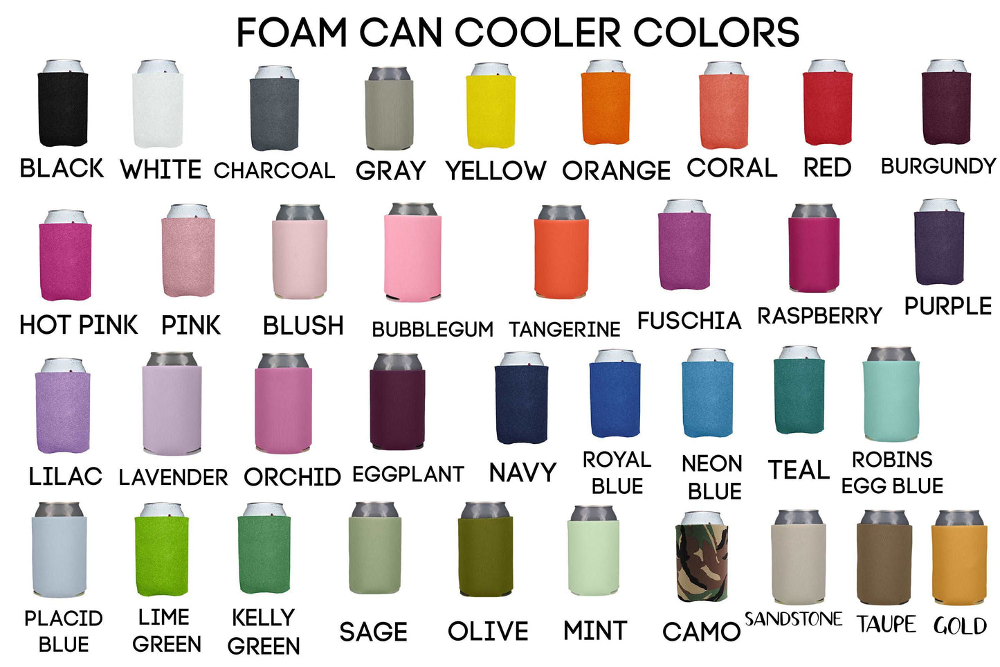 Family Reunion BBQ Pig Screen Printed Can Coolers