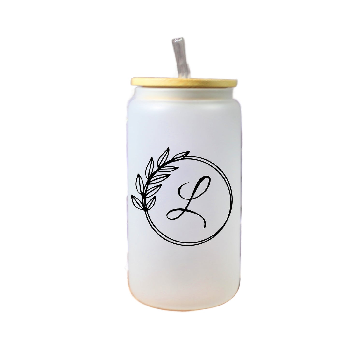 16 oz. Frosted Iced Coffee Cup , Personalized Monogrammed Iced Coffee Cup With Name, Birthday Gift, Bridesmaid Cup