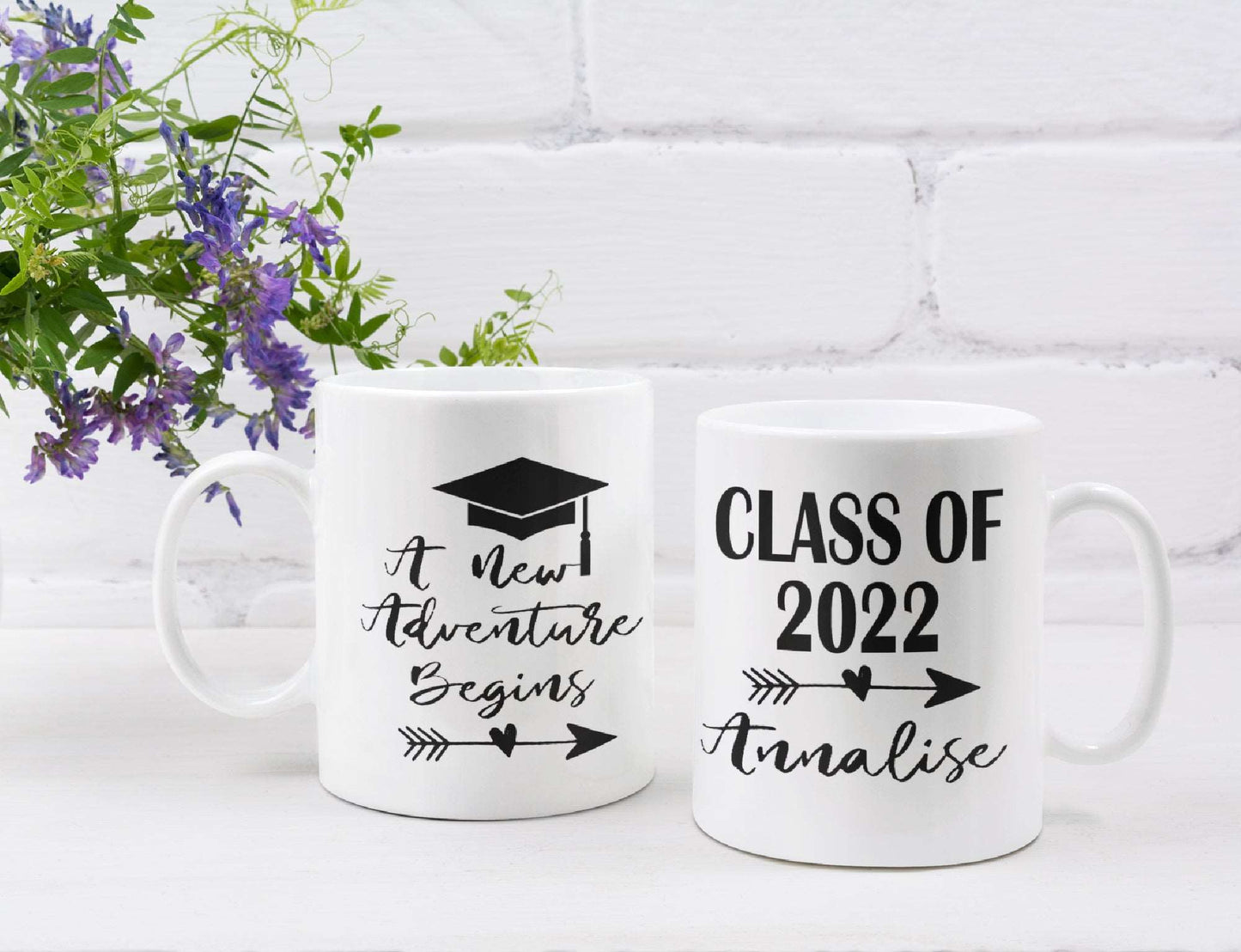 Adventure Begins Graduation Ceramic Mug freeshipping - Be Vocal Designs