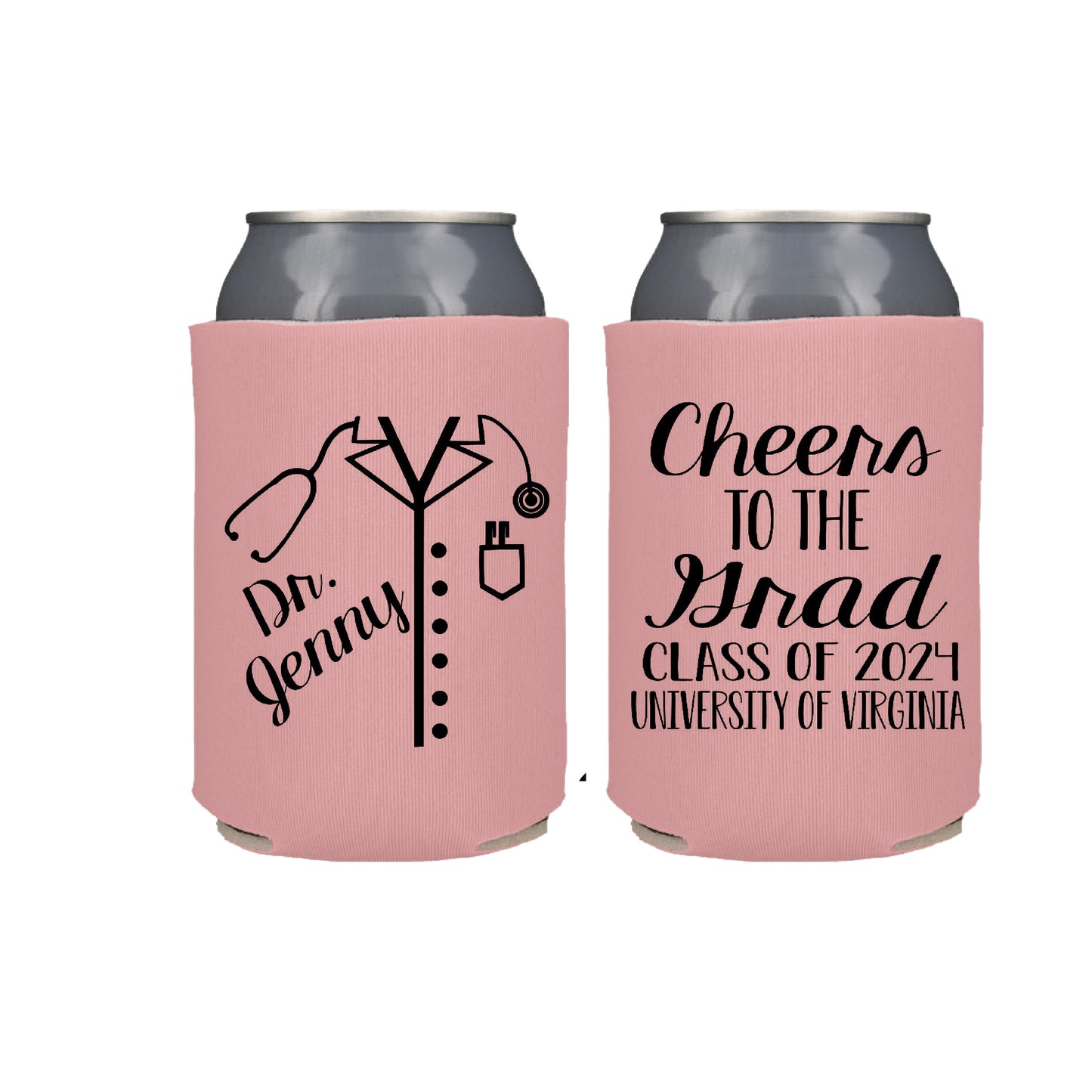 Medical Graduate Class of 2025 Graduation Party Favor Regular Screen Printed Can Cooelrs
