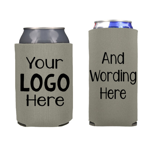 Regular and Slim Can Cooler Combo Package, Business Logo