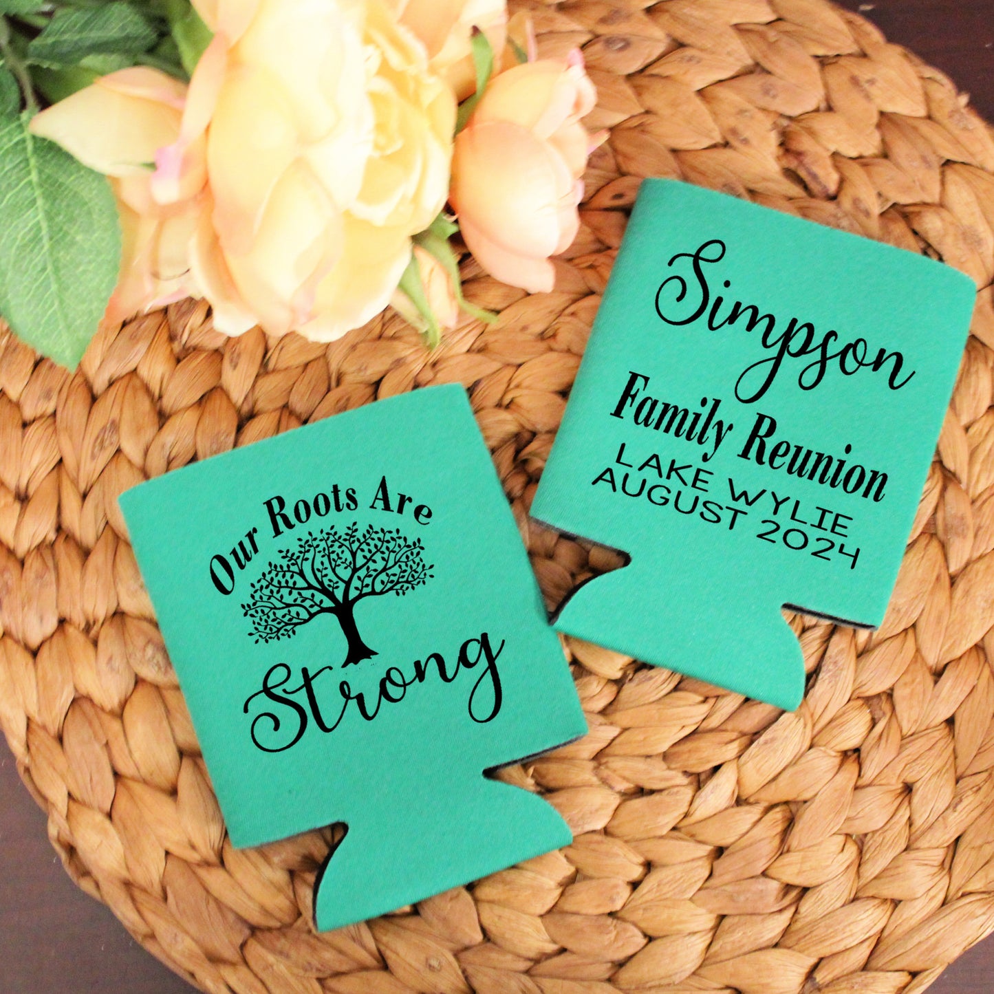 Our Roots are Strong Family Reunion Screen Printed Can Cooler