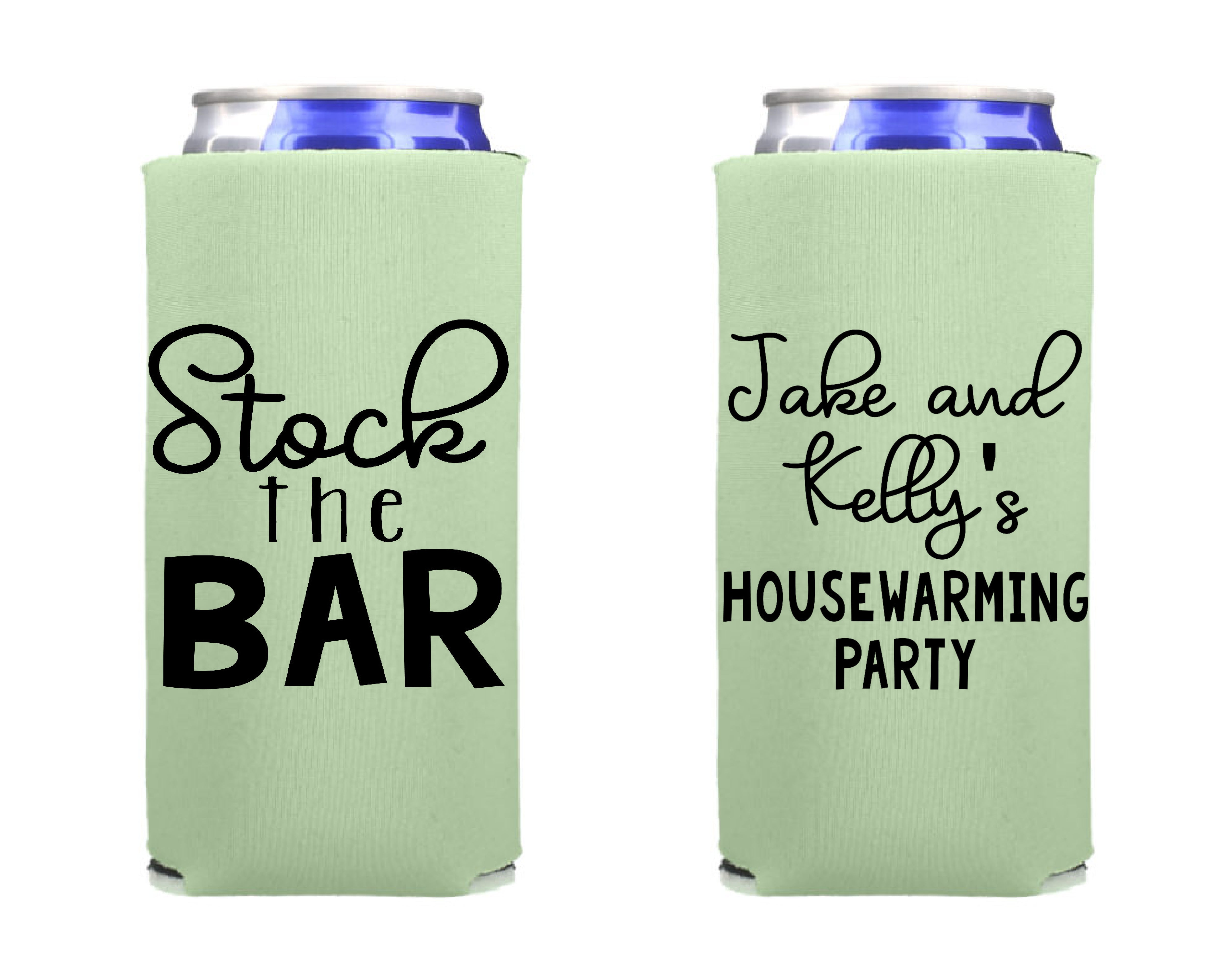 Home is Wherever - Slim 12oz high quality Wedding Can Cooler #61S - Wedding Favors, Beer Huggers, Wedding Favor, Beer Holder, Party Favors, Slim Coolers