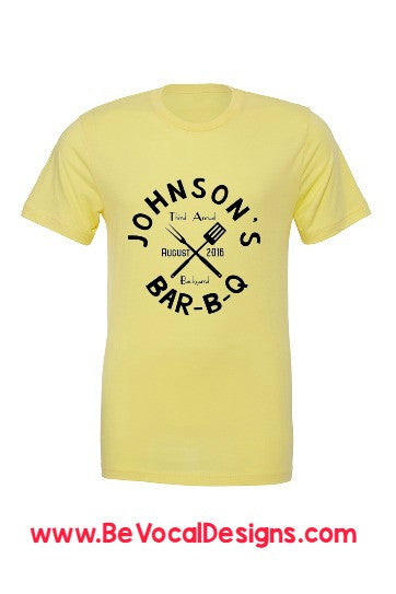 Family BBQ Screen Printed Tee Shirts - Be Vocal Designs