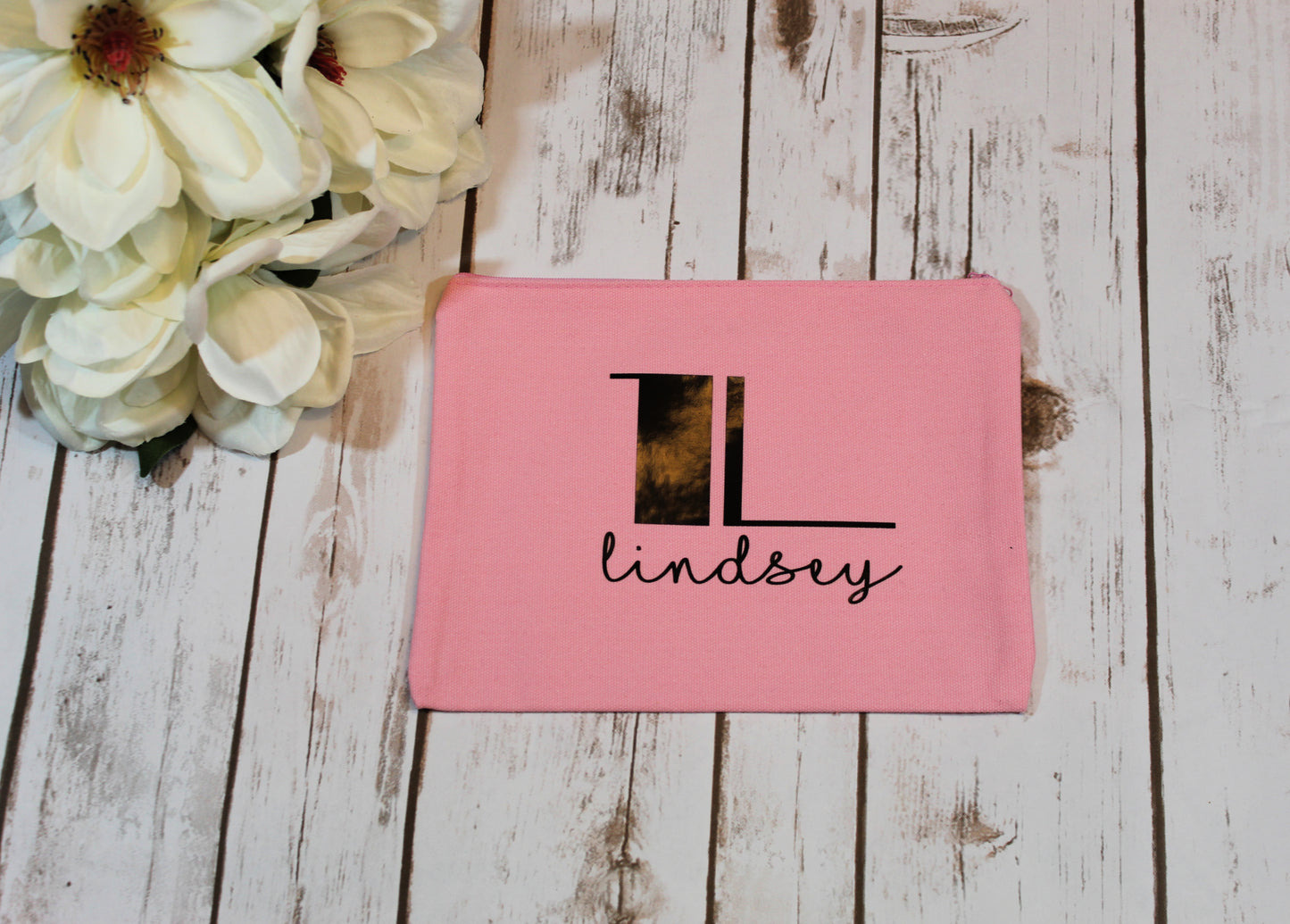 Personalized Cotton Canvas Make Up Bag freeshipping - Be Vocal Designs
