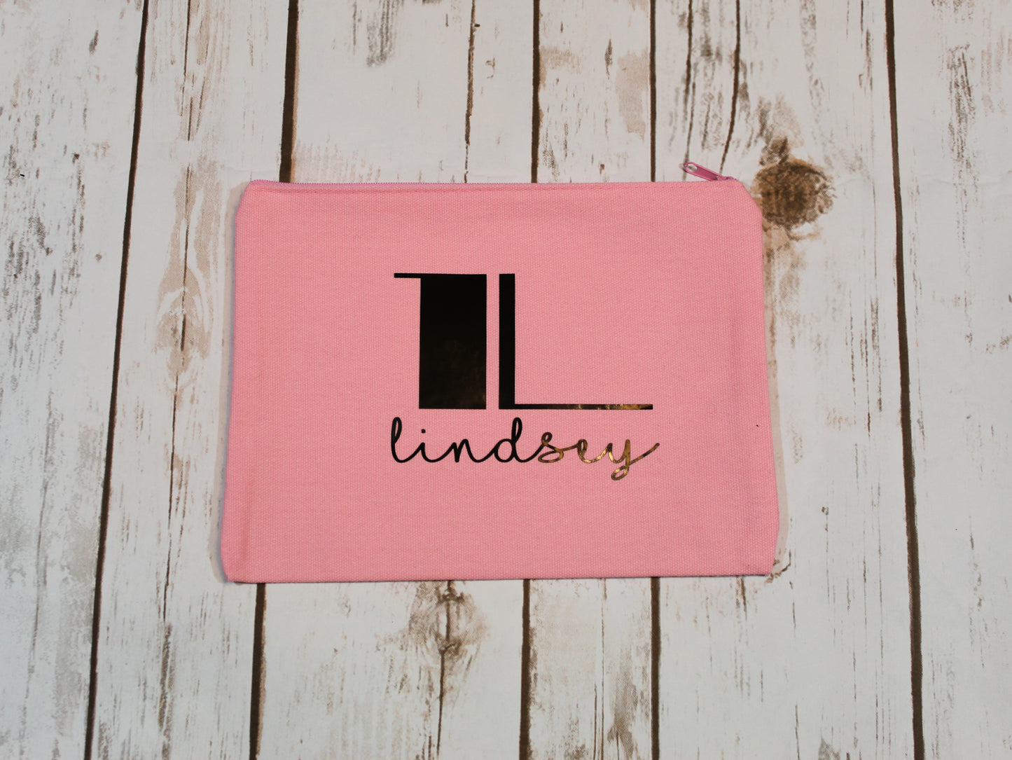 Personalized Cotton Canvas Make Up Bag freeshipping - Be Vocal Designs