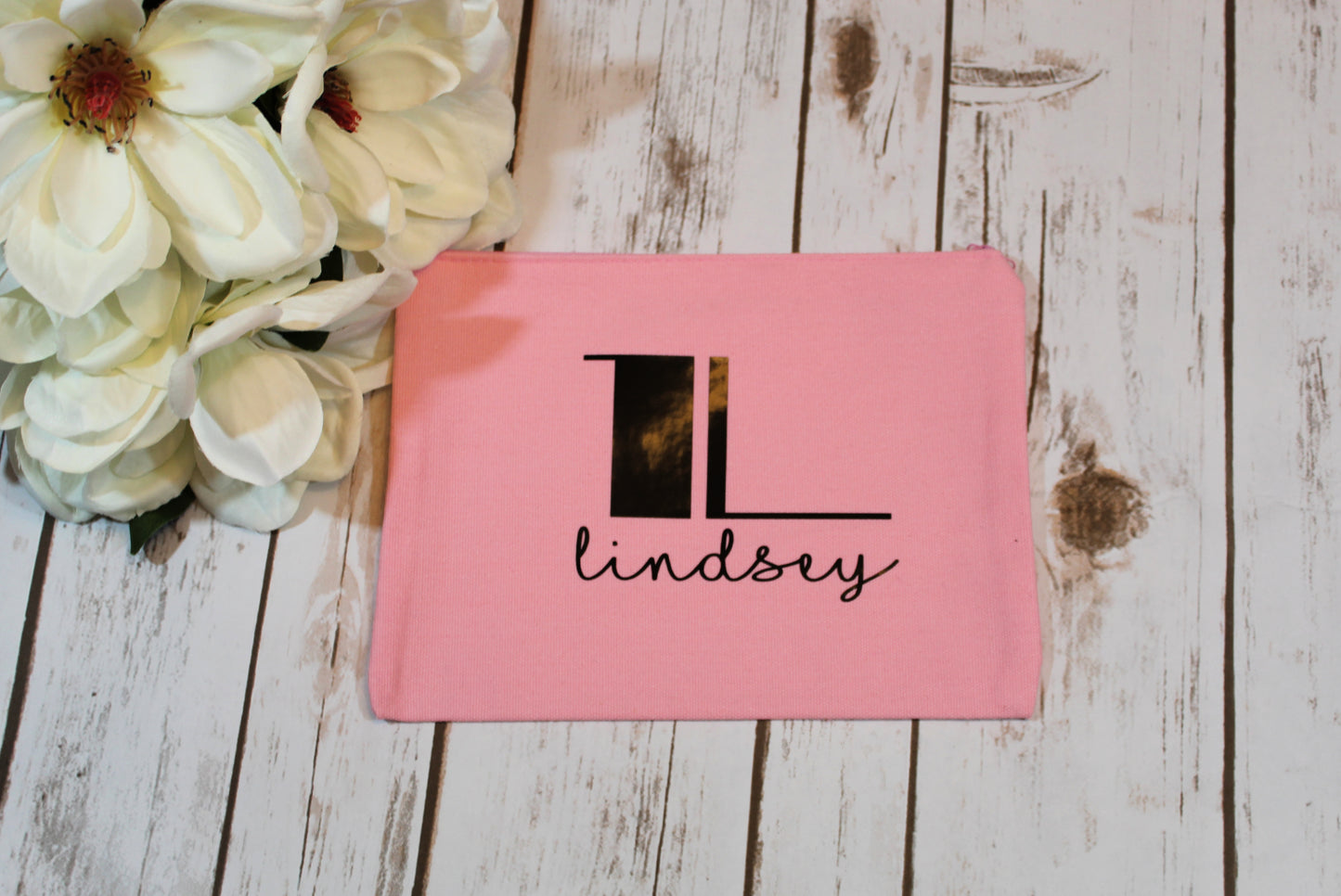 Personalized Cotton Canvas Make Up Bag freeshipping - Be Vocal Designs