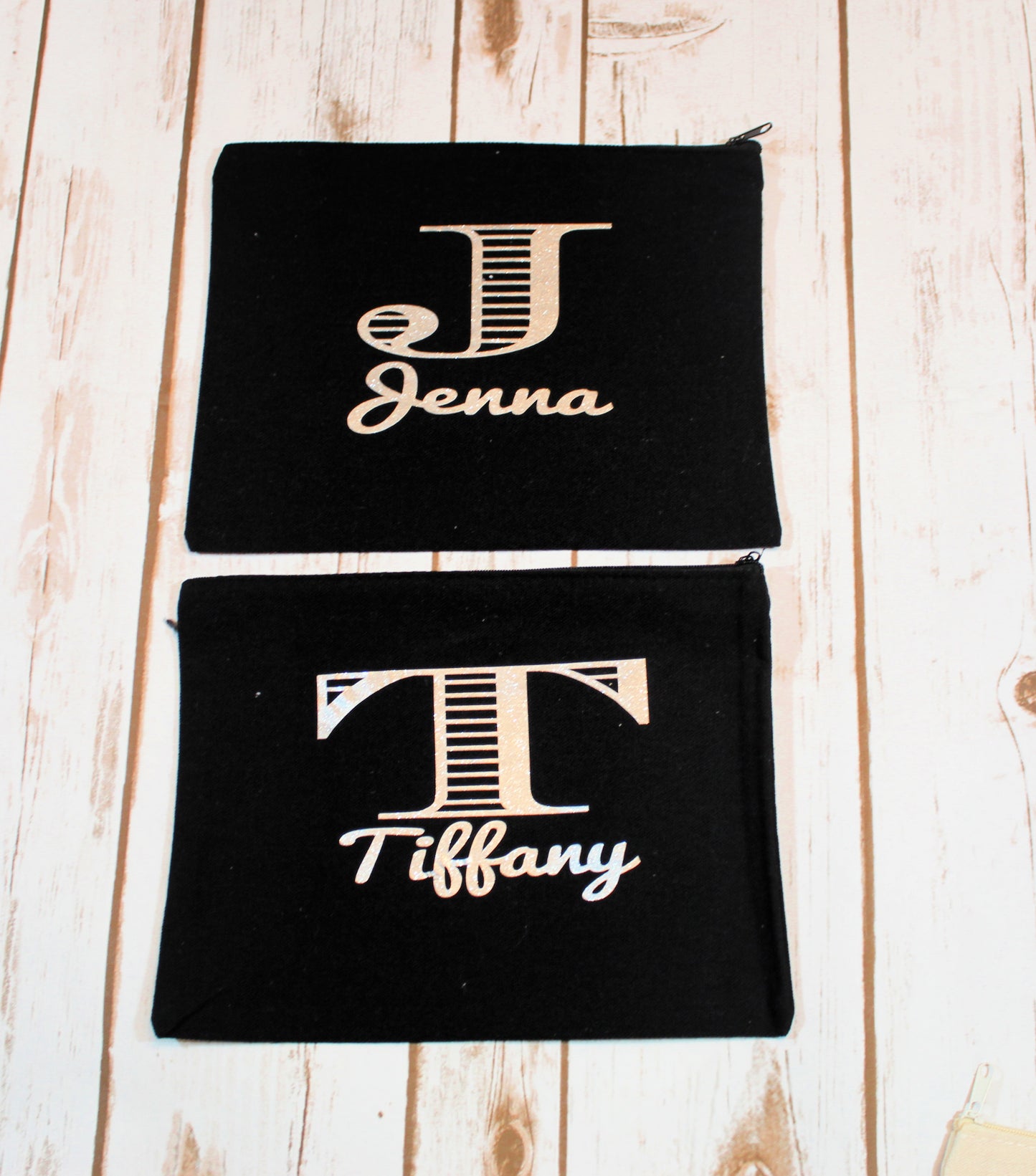 Personalized Cotton Canvas Make Up Bag freeshipping - Be Vocal Designs