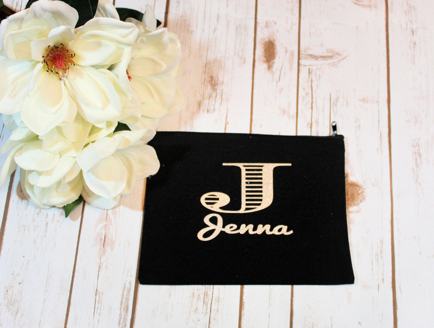 Personalized Cotton Canvas Make Up Bag freeshipping - Be Vocal Designs