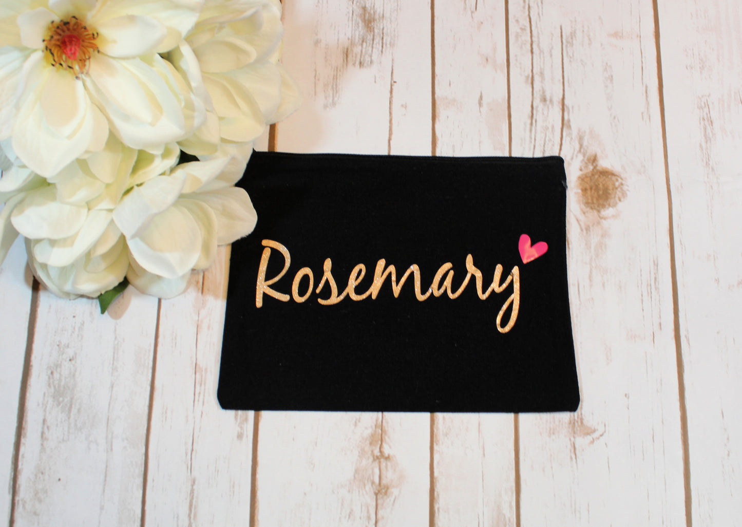 Personalized Cotton Canvas Make Up Bag freeshipping - Be Vocal Designs