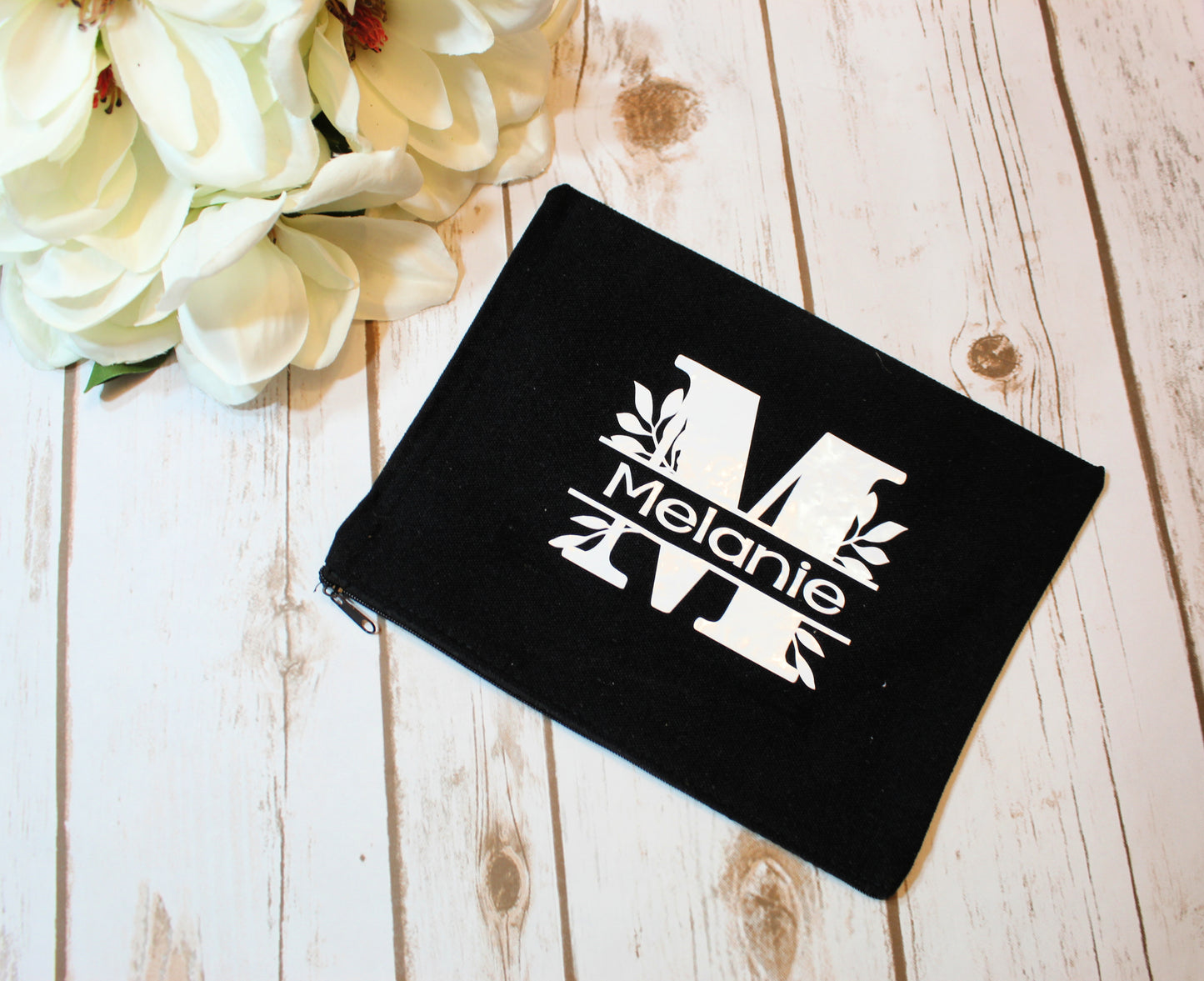 Personalized Cotton Canvas Make Up Bag freeshipping - Be Vocal Designs