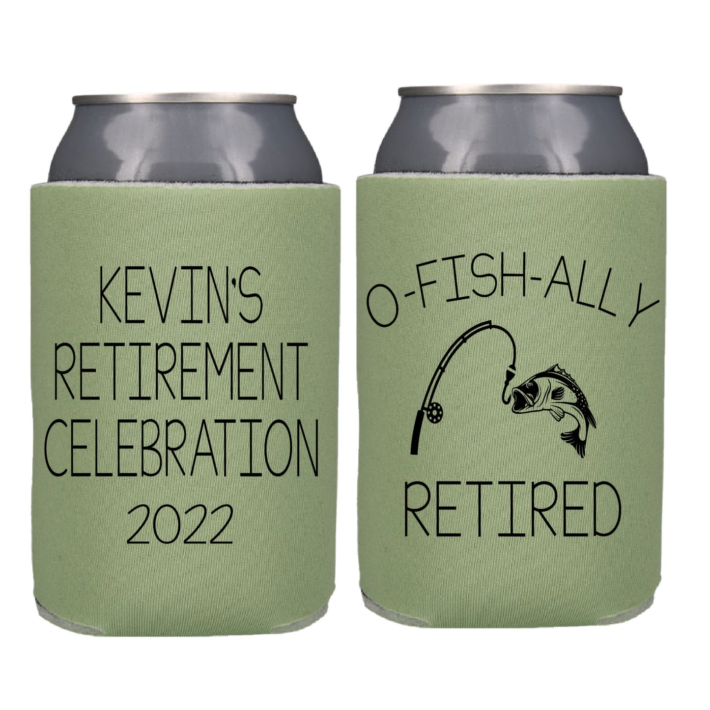 O-Fish-Ally Retired Screen printed Can Cooler