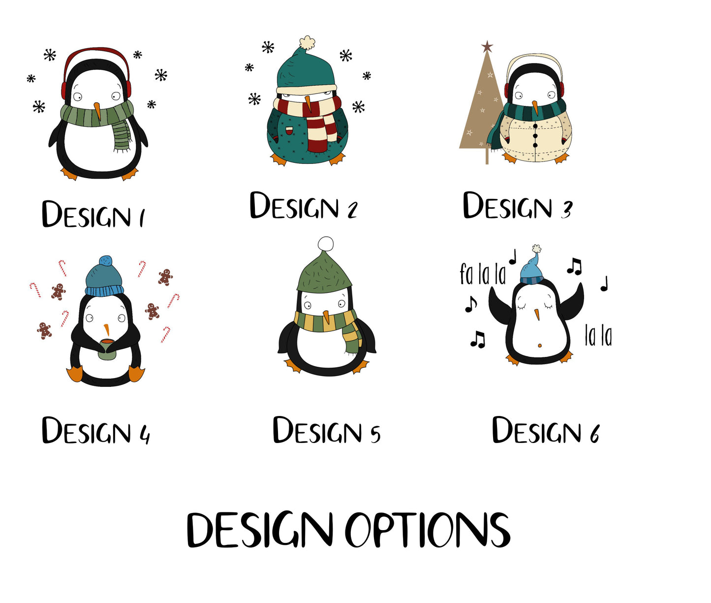 Personalized Penguin Christmas Ceramic Mug
