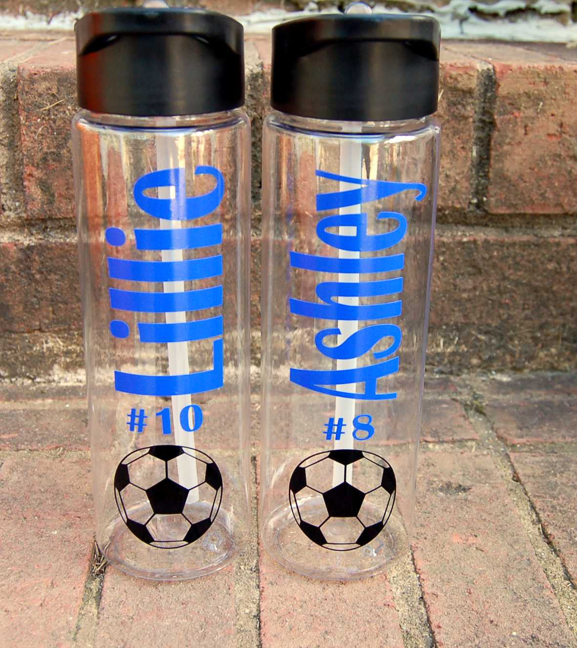 Personalized Sports Plastic Water Bottle - Be Vocal Designs