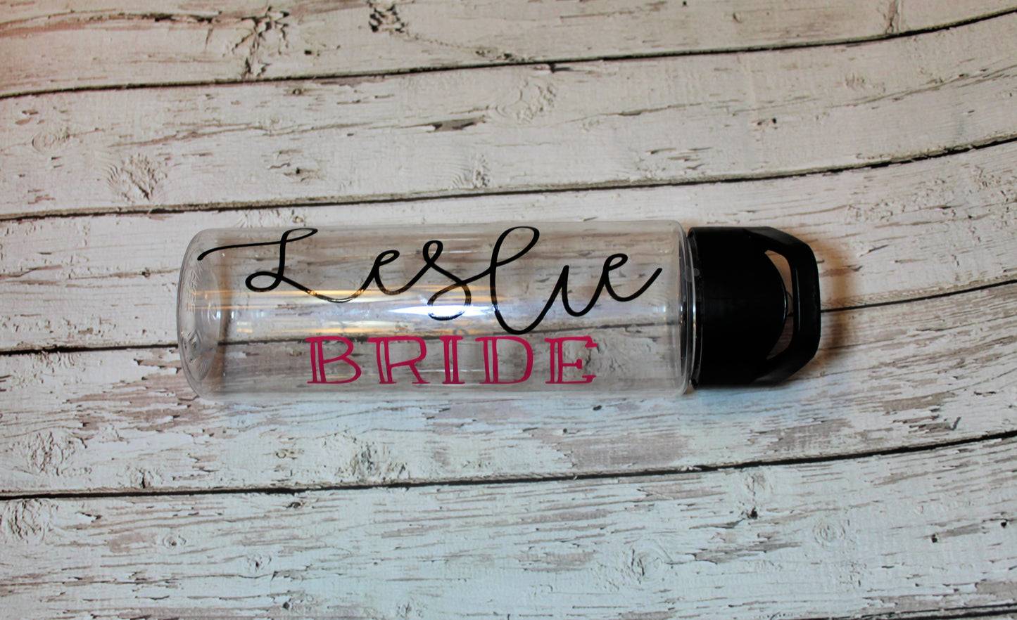 Wedding Party Plastic Water Bottle freeshipping - Be Vocal Designs