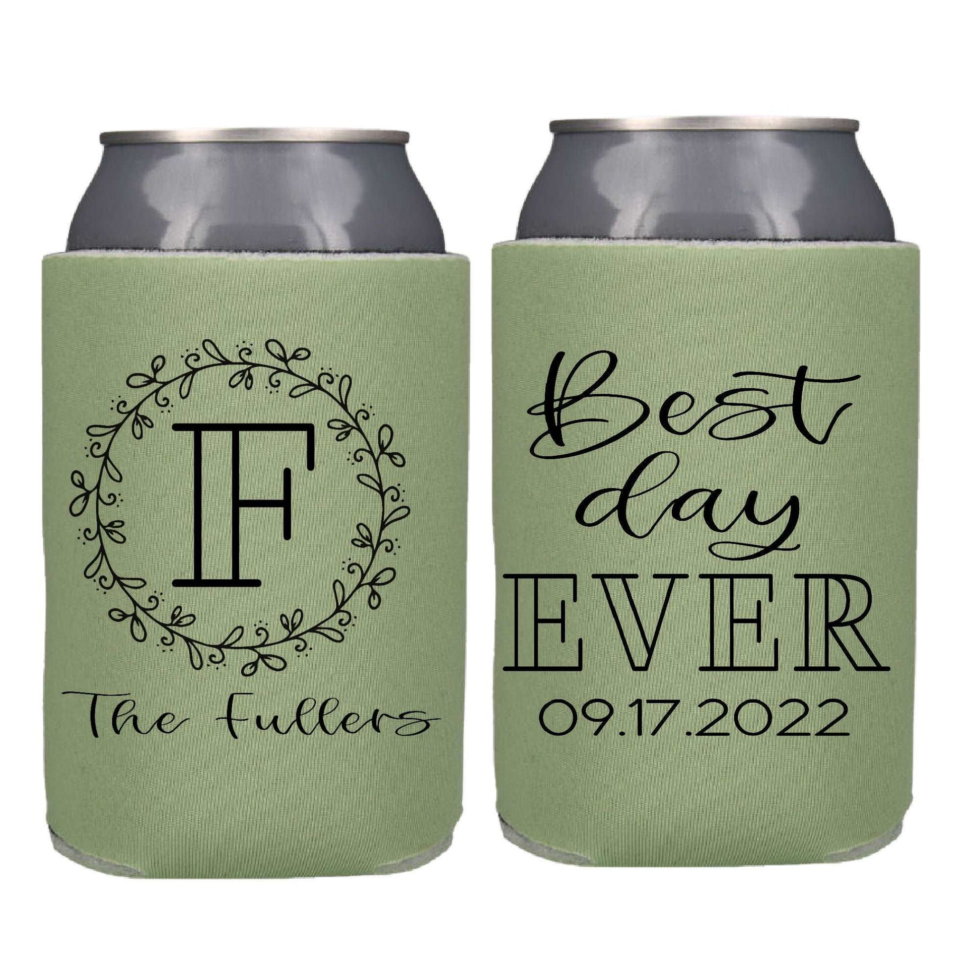 Best Day Ever Screen Printed Can Cooler freeshipping - Be Vocal Designs