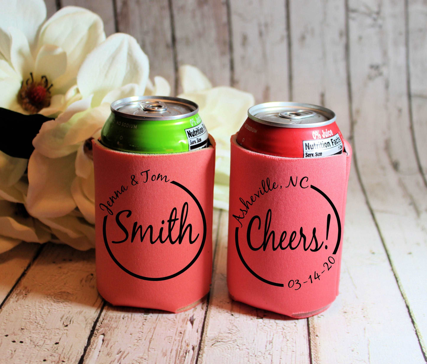 Cheers Screen Printed Can Cooler freeshipping - Be Vocal Designs