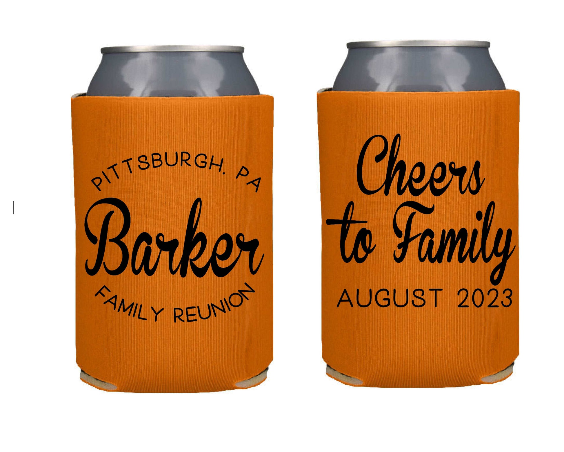 Cheers to Family Reunion Screen Printed Can Cooler