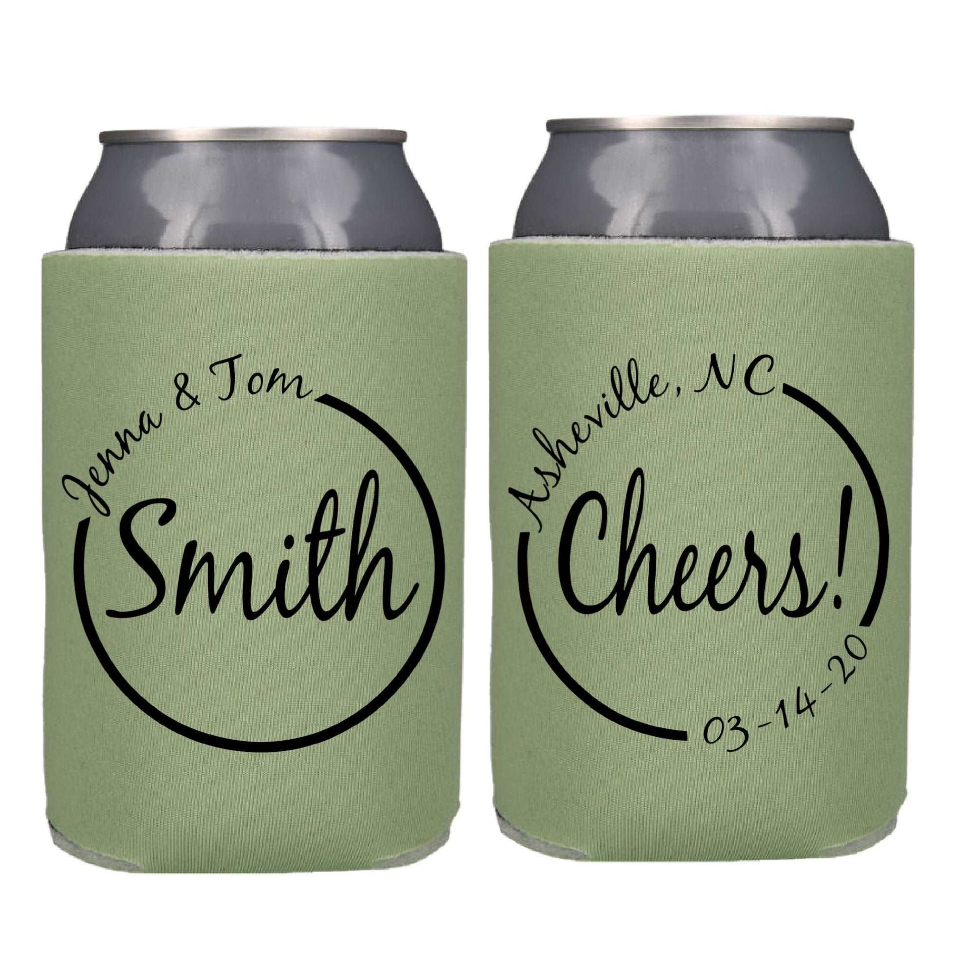 Cheers Screen Printed Can Cooler freeshipping - Be Vocal Designs
