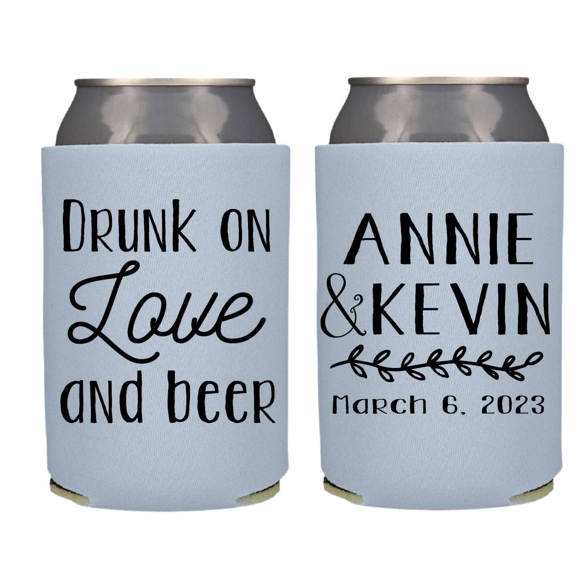 Drunk In Love Screen Printed Can Cooler
