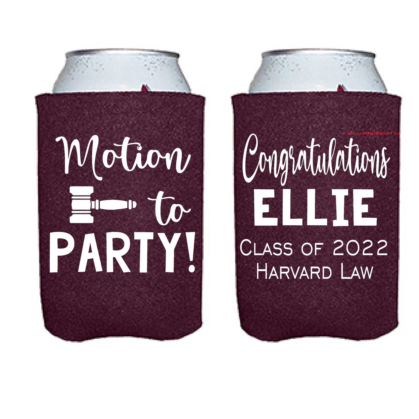 \Motion to Party Graduation Screen Printed Can Cooler
