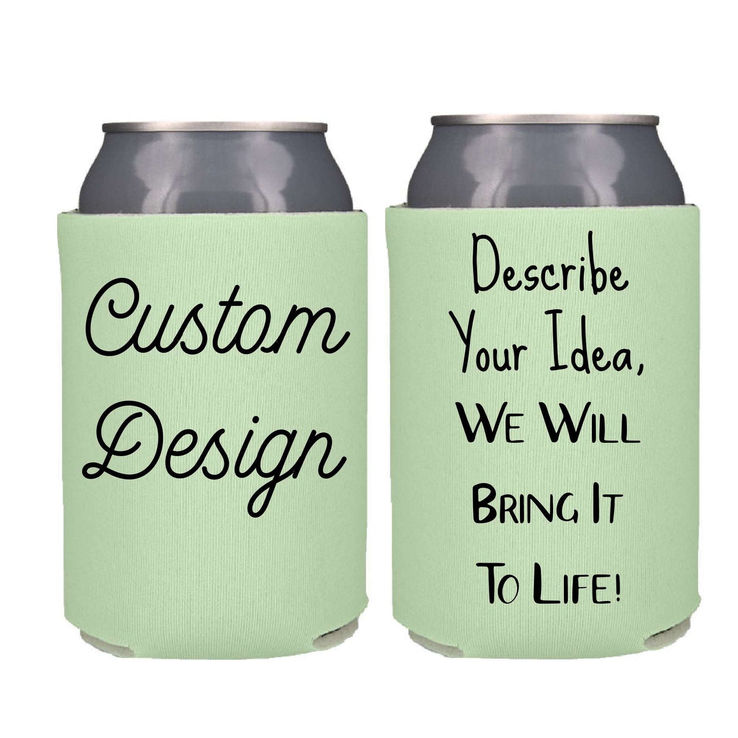 Custom Design Screen Printed Can Cooler