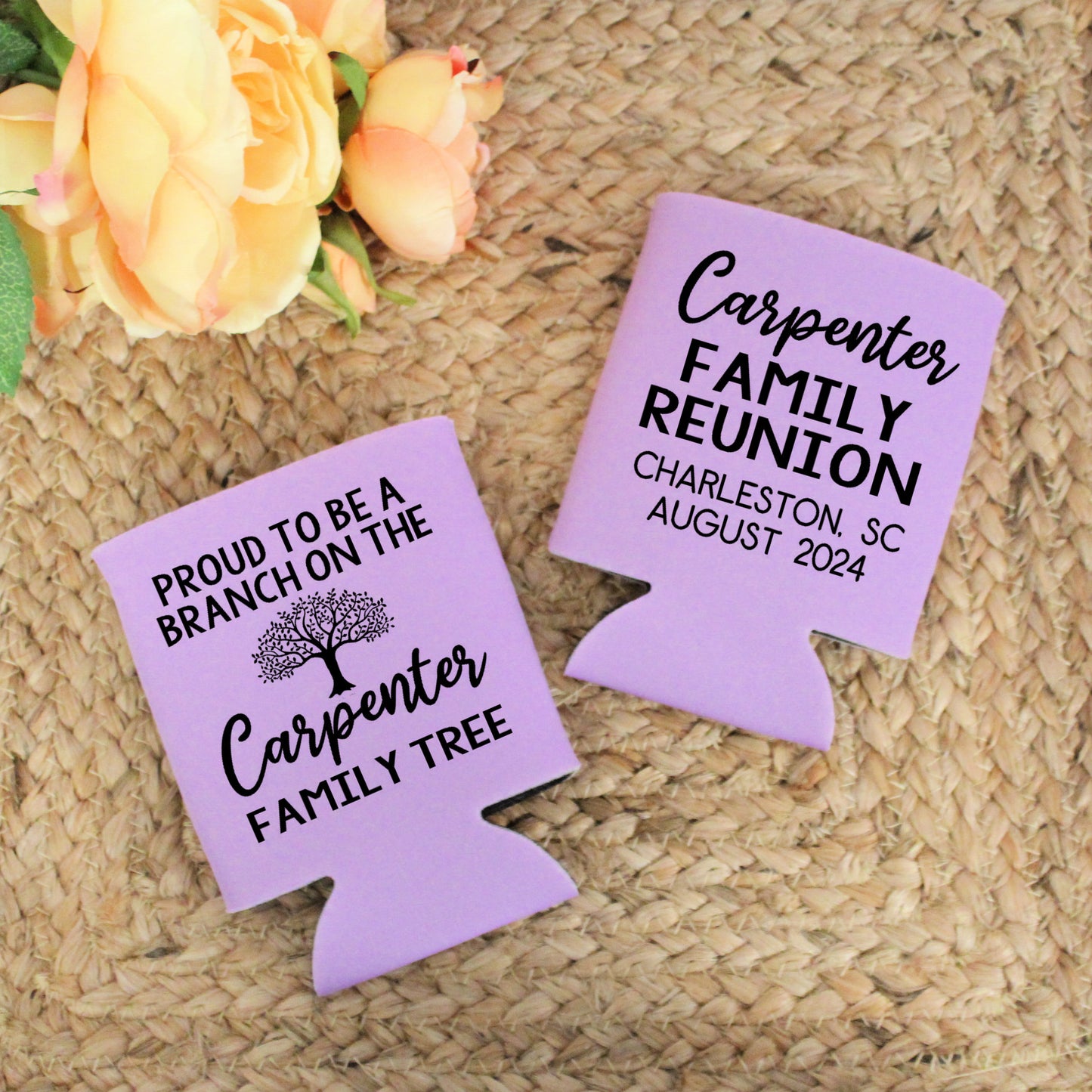 Proud To Be a Branch on the Family Tree Reunion Screen Printed Can Cooler