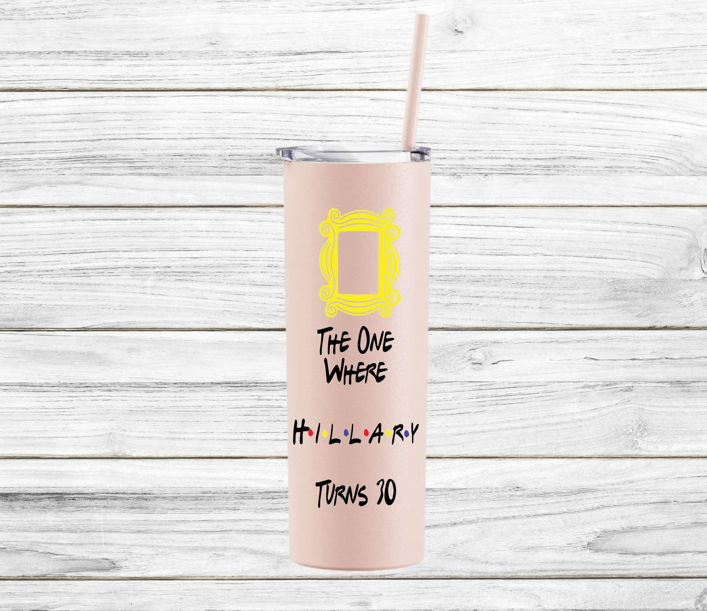 Personalized Friends  Stainless Steel Skinny Tumbler