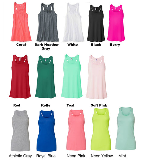 Til Death Do Us Party Flowy Racerback Screen Printed Tank - Be Vocal Designs