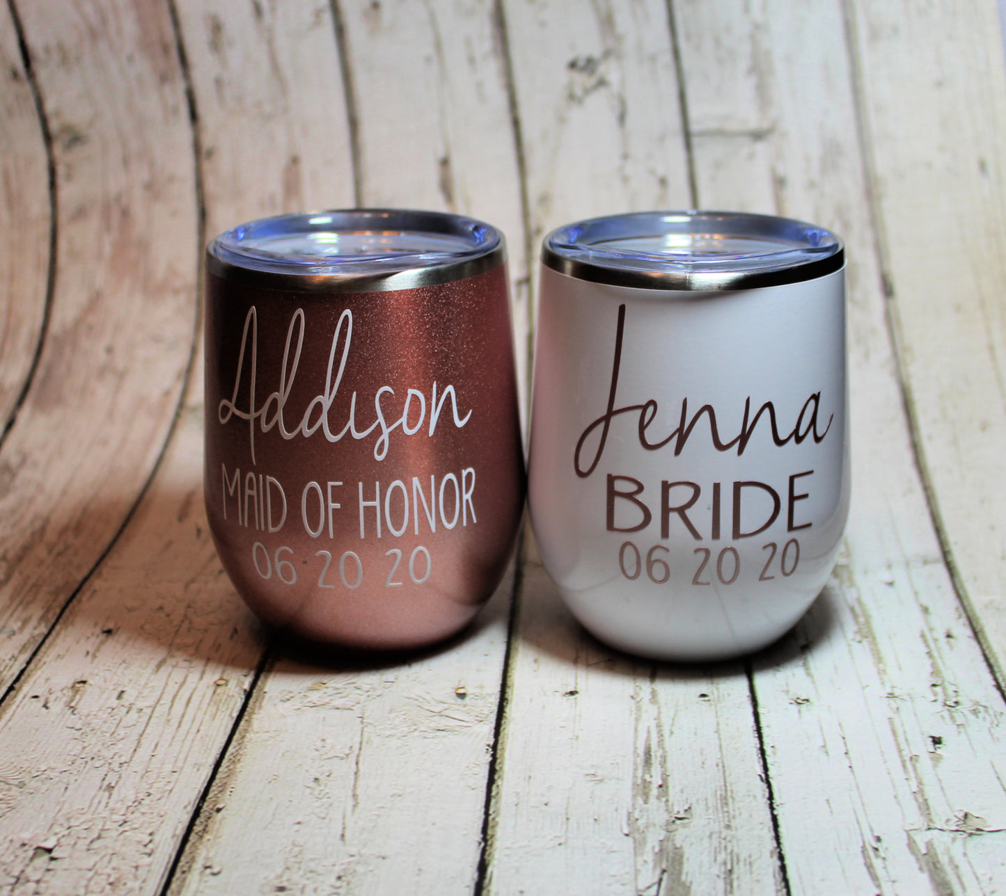 Wedding Party Stainless Steel Wine Tumbler freeshipping - Be Vocal Designs