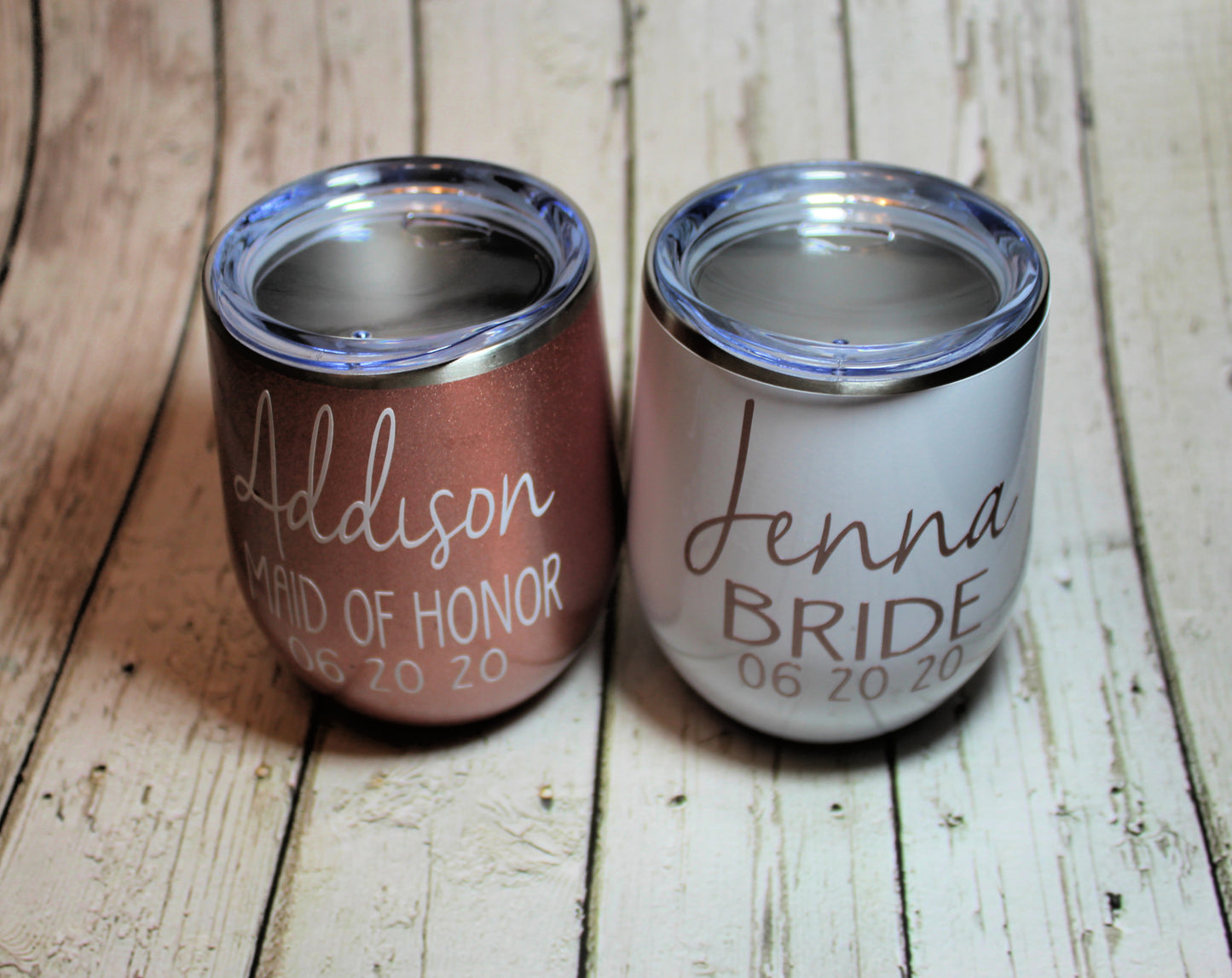 Wedding Party Stainless Steel Wine Tumbler freeshipping - Be Vocal Designs