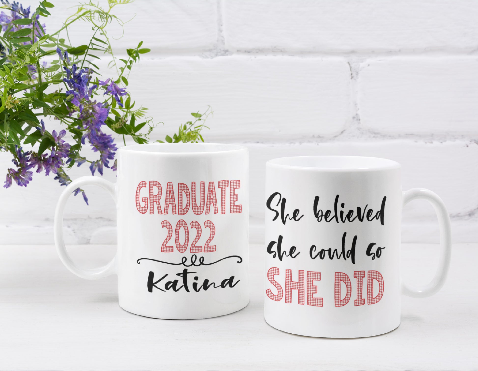 She Believed She Could so She Did Graduation Ceramic Mug freeshipping - Be Vocal Designs