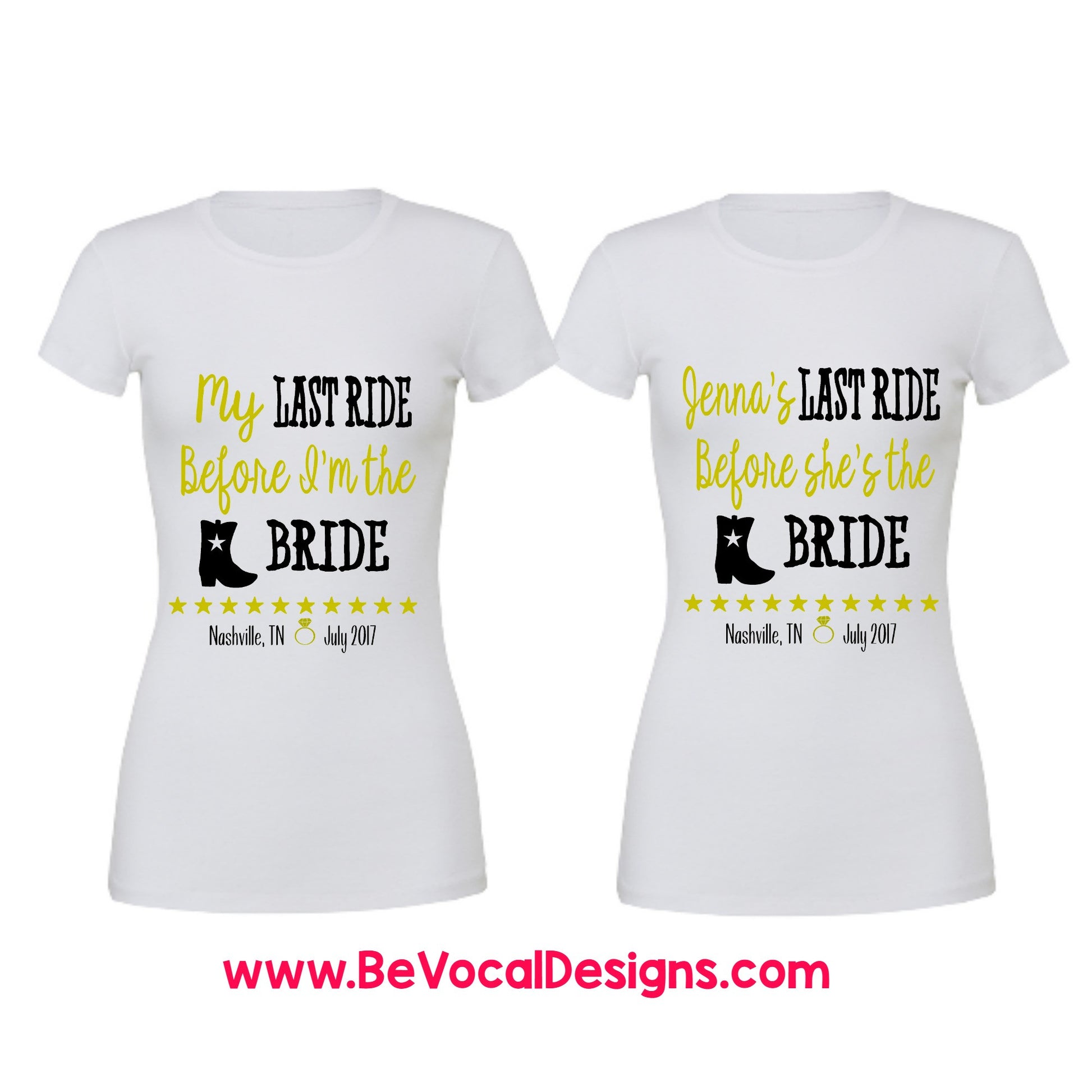 Last Ride Bachelorette party Flowy Women's Tee Shirt - Be Vocal Designs