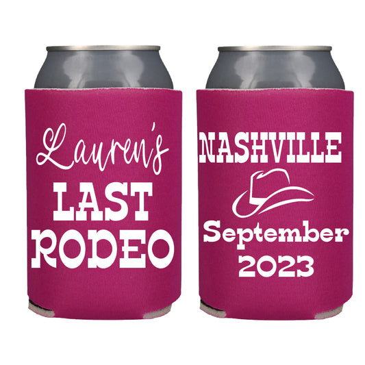Last Rodeo Bachelorette Screen Printed Can Cooler
