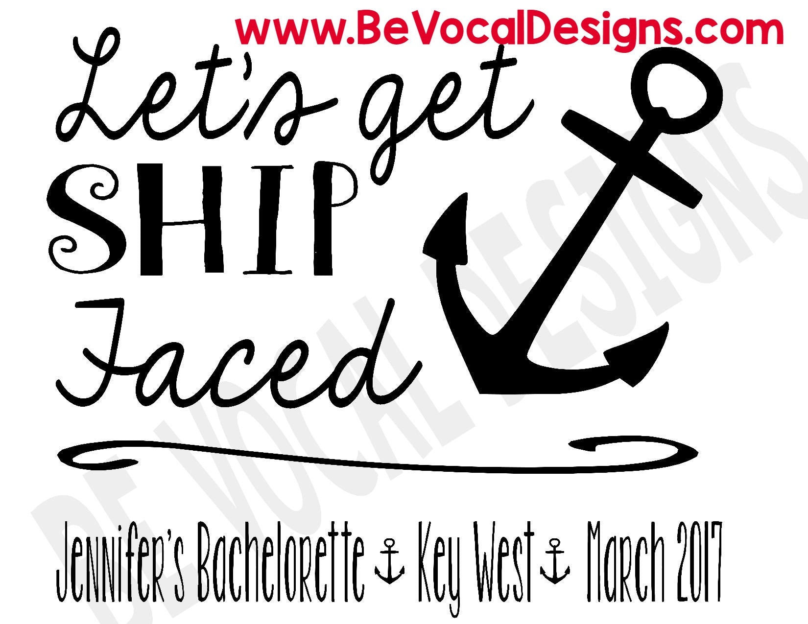 Let's Get Ship Faced Flowy Raglan Screen Printed Tee Shirts - Be Vocal Designs