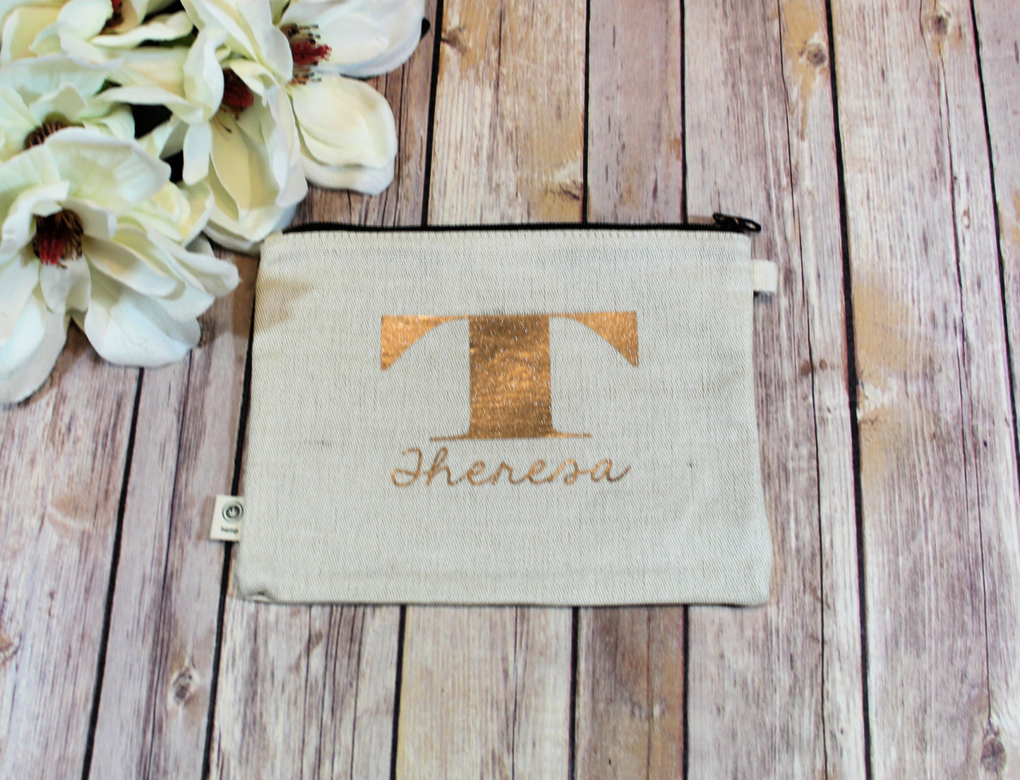 Personalized Hemp Make Up Bag freeshipping - Be Vocal Designs