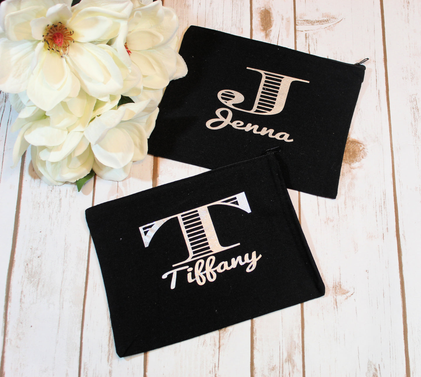 Personalized Cotton Canvas Make Up Bag freeshipping - Be Vocal Designs