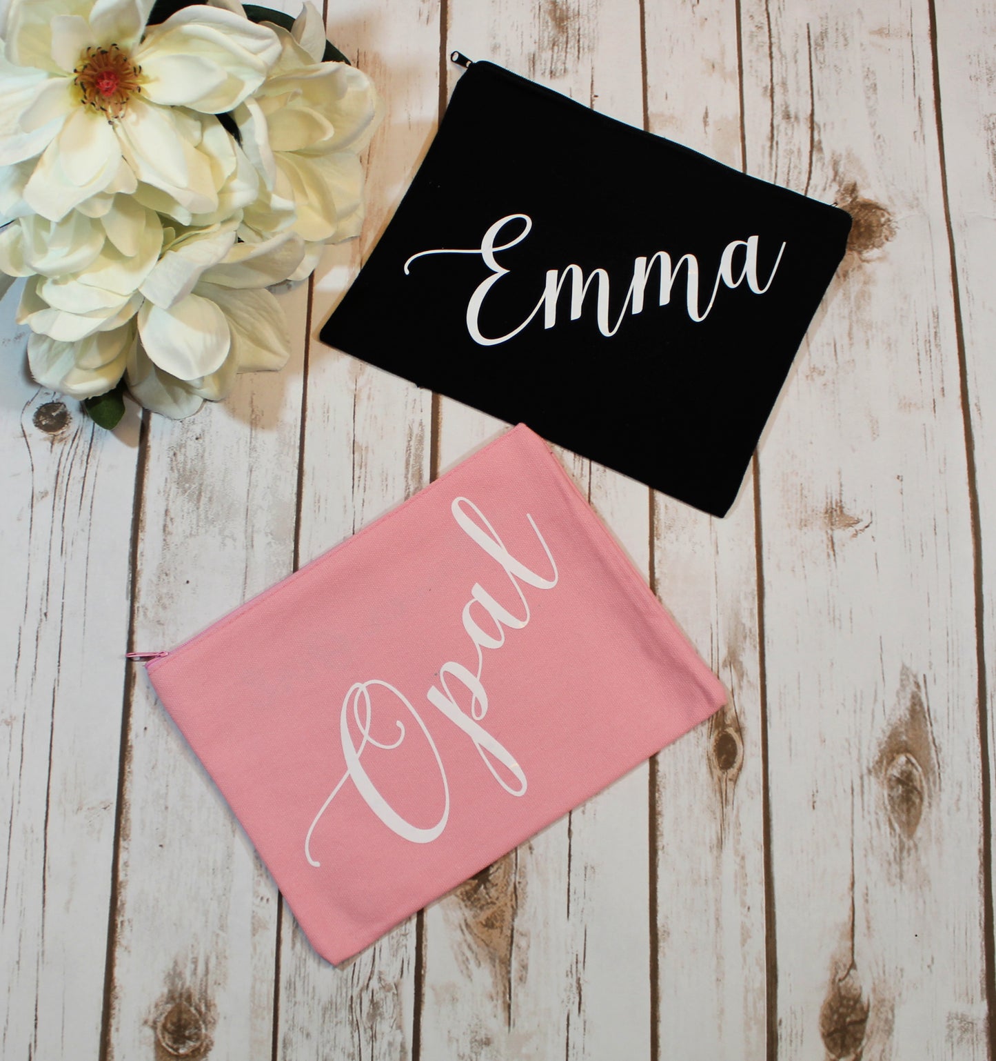 Personalized Cotton Canvas Make Up Bag freeshipping - Be Vocal Designs