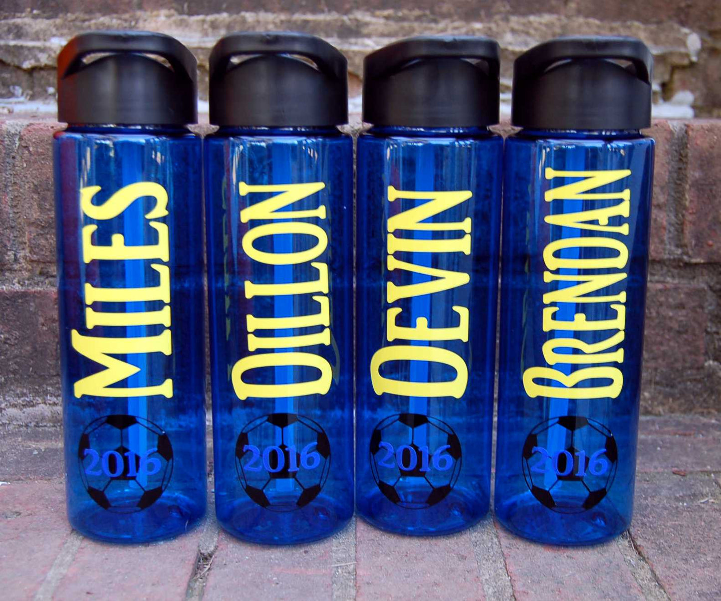 Personalized Sports Plastic Water Bottle - Be Vocal Designs