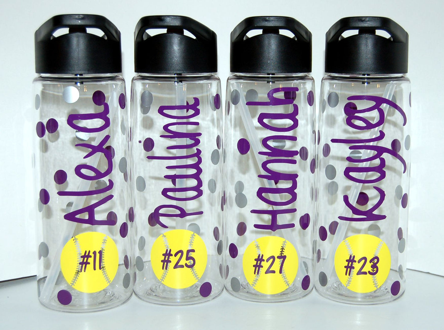 Personalized Sports Plastic Water Bottle - Be Vocal Designs