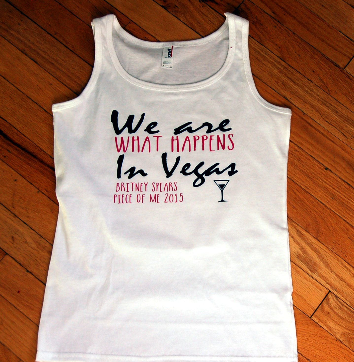 We Are What Happens in Vegas Tank - Be Vocal Designs